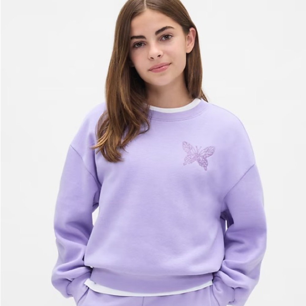 Kids VintageSoft Dolman Sweatshirt in Lavender